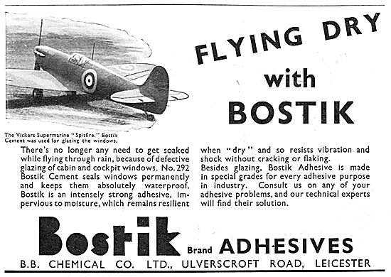 Bostik Sealants & Adhesives For The Aircraft Industry: Bostik 292