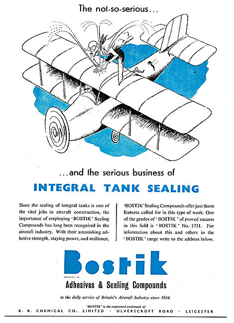 Bostik Integral Tank Sealants                                    