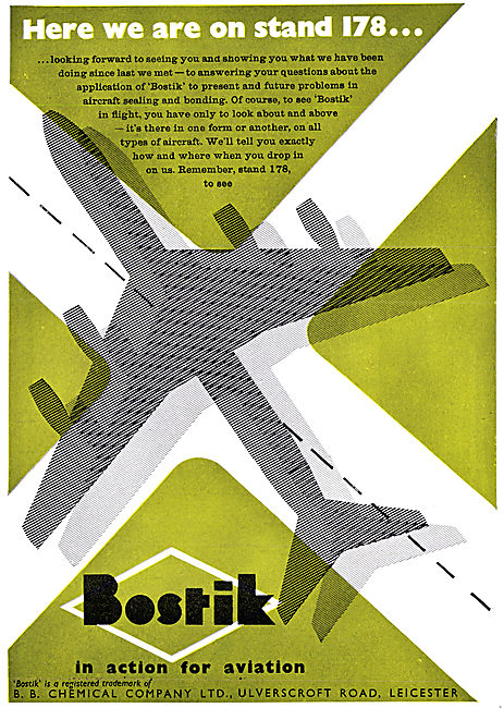 Bostik Adhesives & Sealants 1958 Advert                          