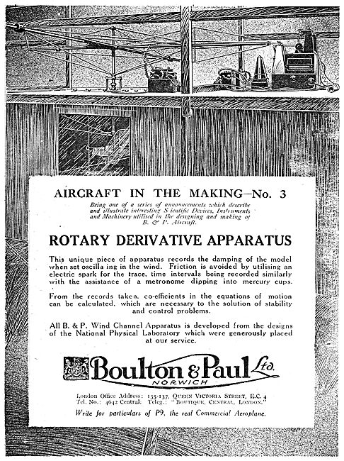 Boulton & Paul - Rotary Derivative Apparatus                     