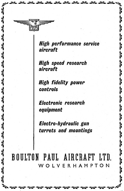 Boulton Paul Aircraft & Components                               