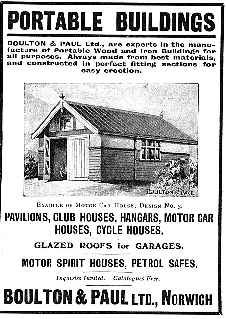 Boulton & Paul Ltd Norwich - Portable Buildings For Airfields    