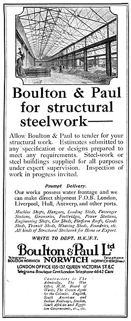 Boulton & Paul Hangars & Structural Steelwork                    