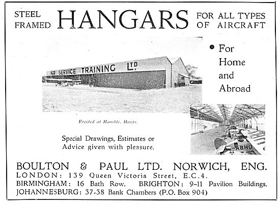 Boulton & Paul - The AST Aeroplane Hangar At Hamble              