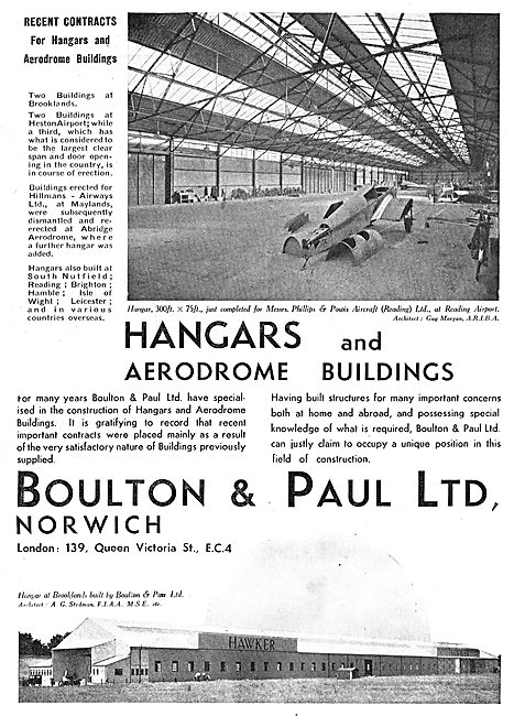 Boulton & Paul - Aircraft Hangars & Buildings: Brooklands        