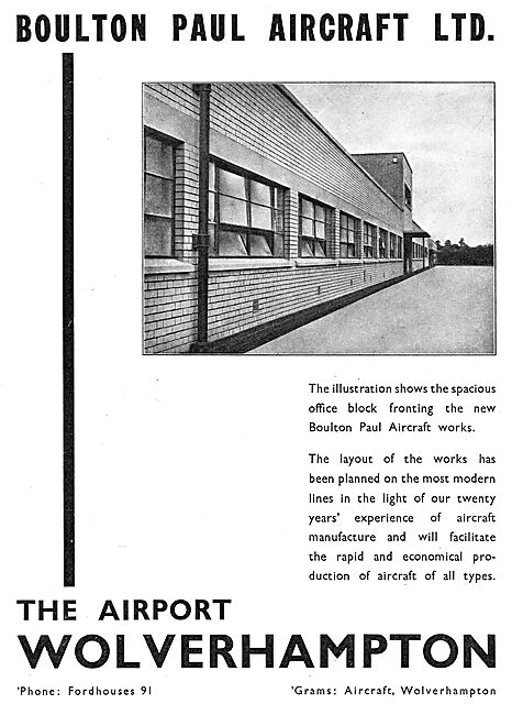 Boulton & Paul - Aeroplane Hangars At Wolverhampton Airport      