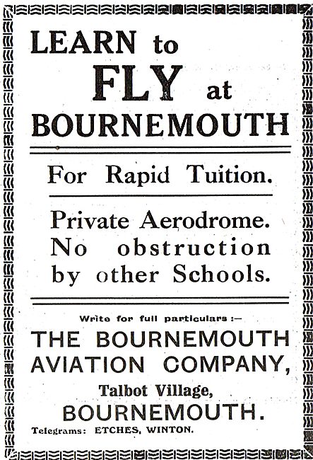 Learn To Fly At Bournemouth With Bournemouth Aviation            