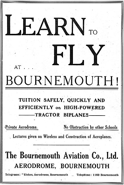 Learn To Fly At Bournemouth With Bournemouth Aviation            