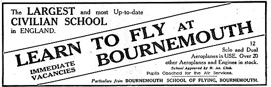 Learn To Fly At Bournemouth With Bournemouth Aviation            