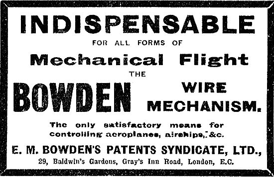 Bowden Wire Mechanism Is Indispensable For Mechanical Flight     