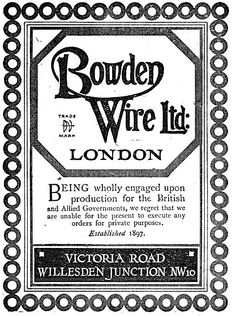 Bowden Wire.                                                     