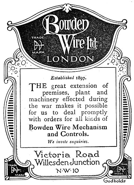 Bowden Wire.Mechanism & Controls                                 