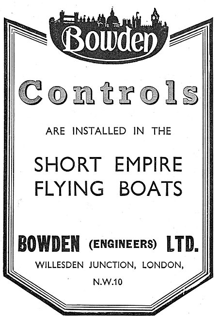 Simple And Efficient Aircraft Controls By Bowden Wire.           