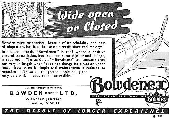 Bowden - Bowdenex Wire Control Mechanisms                        