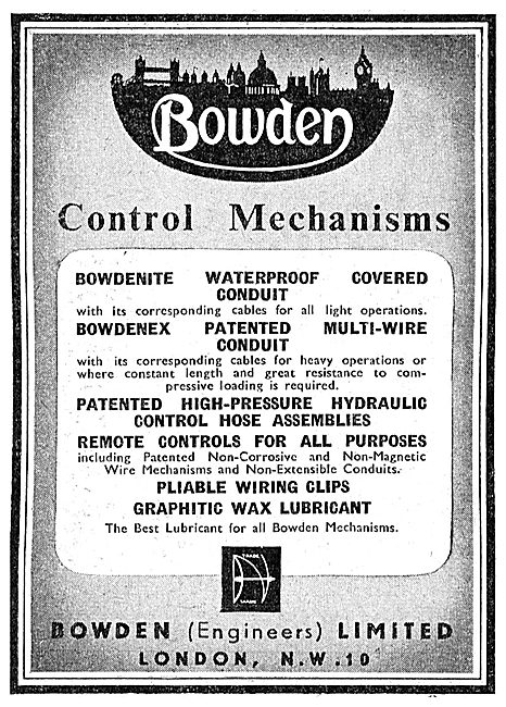 Bowden Controls & Cables.                                        