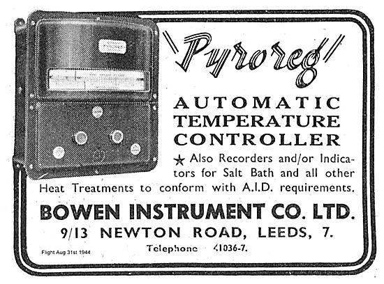 Bowen Instrument Pyroreg Automatic Temperature Controller        