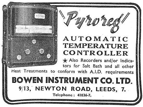 Bowen PYROREG  Industrial Automatic Temperature Controllers      