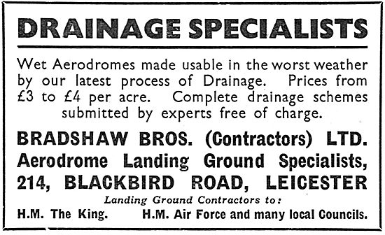 Bradshaw Bros. Airfield Construction Contractors. Groby Rd. Leics