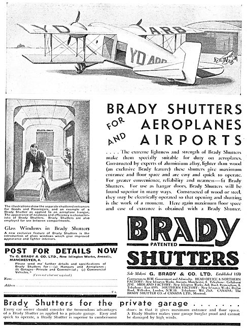 G.Brady & Co - Aircraft Shutters                                 