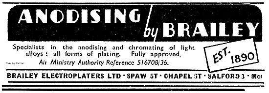 Anodising For Aircraft Parts By Brailey Electroplaters           