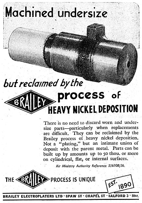 Brailey Electroplaters. Heavy Nickel Deposition                  