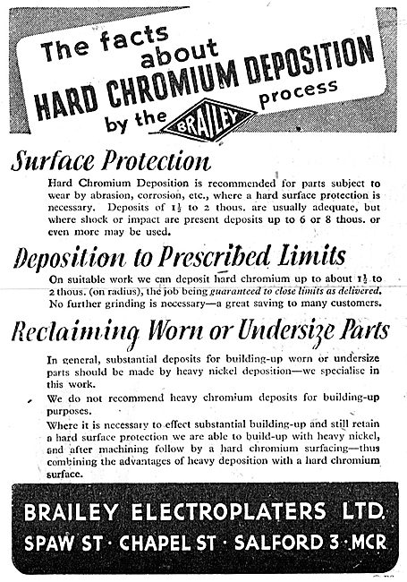 Brailey Electroplaters.Hard Chromium Deposition                  