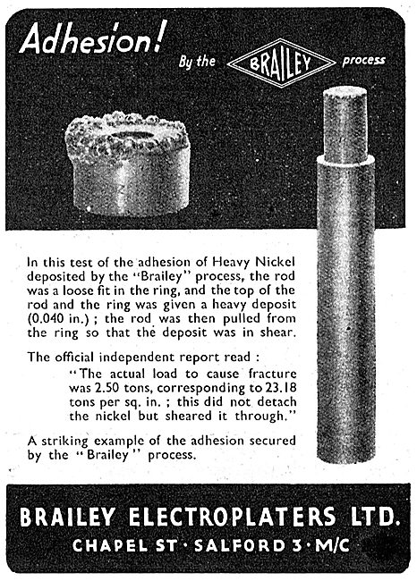 Brailey Electroplaters. Metal Deposition                         