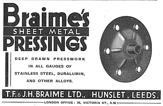 Braimes Sheet Metal Pressings - Aircraft                         