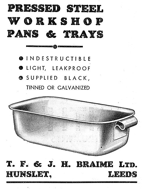 Braimes Sheet Metal Pressings - Workshop Pans & Trays            