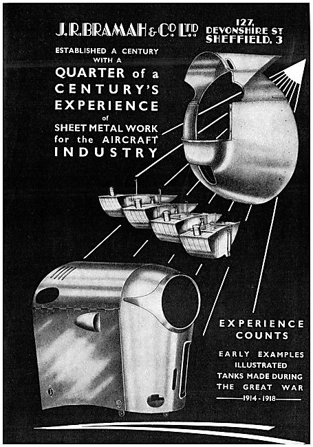 J R Bramah & Co - Sheet Metal Workers For The Aircraft Industry  