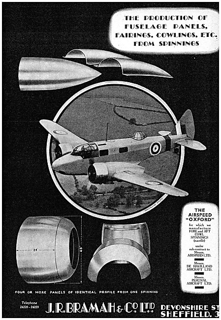 J R Bramah & Co - Sheet Metal Workers For The Aircraft Industry  