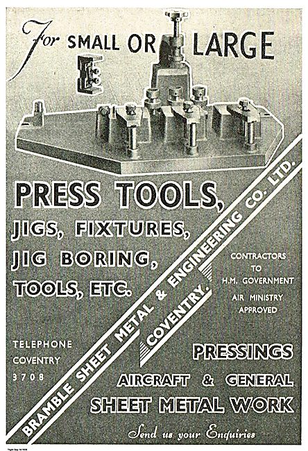 Bramble Engineering Press Tools, Fixtures, Jig Boring Etc        