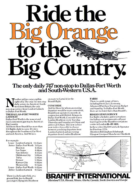 Braniff International  Big Orange                                