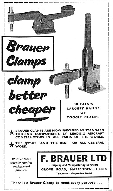 Brauer Manufacturing Engineers - Brauer Toggle Clamps            