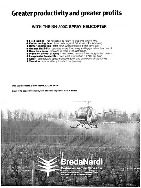 BredaNardi NH-300C Spray Helicopter                              