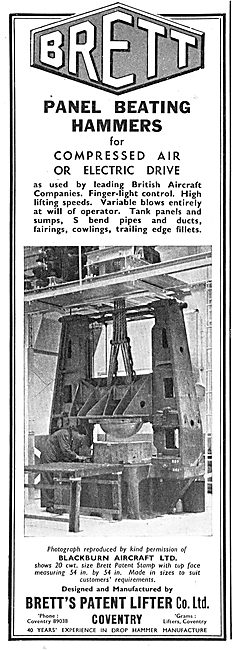 Brett's Patent Lifter. Engineering Machinery. Brett Patent Stamp 