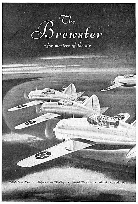 Brewster Buffalo 1940 Advert                                     
