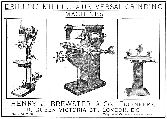 Henry Brewster Machine Tools                                     