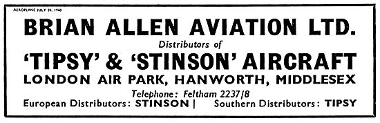 Brian Allen Aviation For Tipsy And Stinson Aircraft              