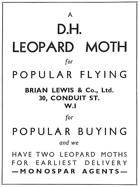 Brian Lewis Aircraft Sales                                       