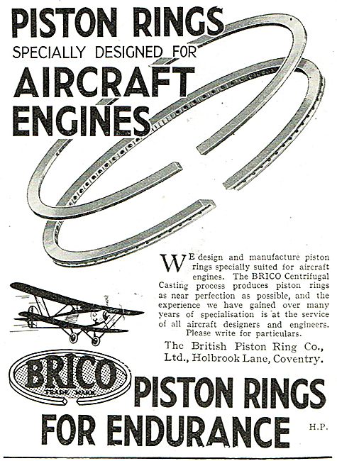 Brico Piston Rings Are Specially Designed For Aircraft Engines   