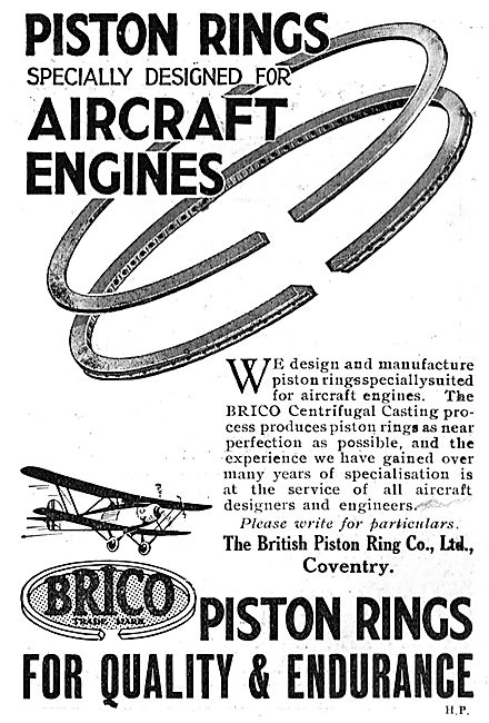 Brico Piston Rings Are Specially Designed For Aircraft Engines   