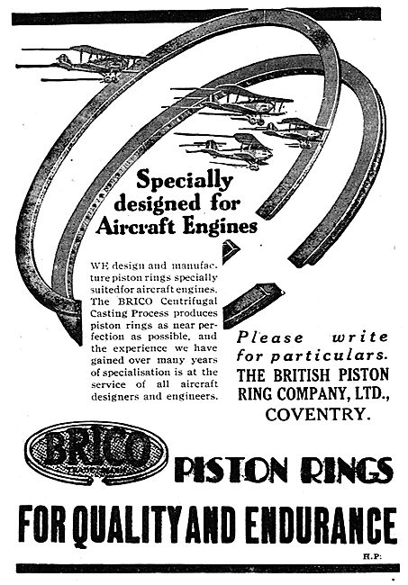Brico Piston Rings Are Specially Designed For Aircraft Engines   