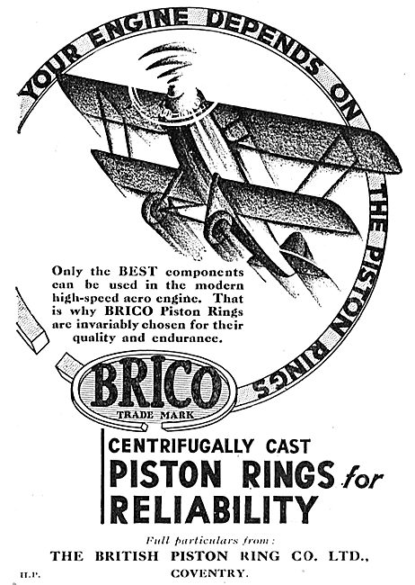 Brico Piston Rings For Aircraft Engines                          