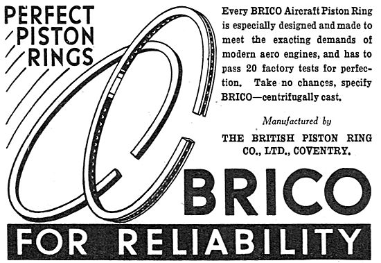 Brico Piston Rings For Aircraft Engines                          