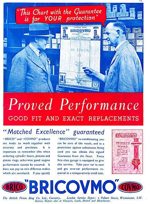 Brico - Covmo. Bricovmo Piston Rings: Brilybdenum                