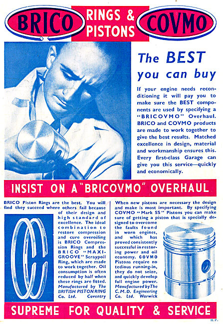 Brico - Covmo. Bricovmo Piston Rings: Brilybdenum                