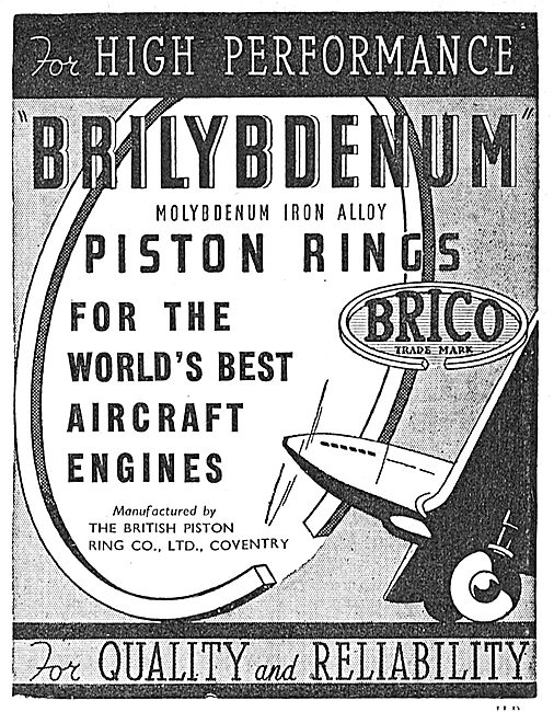 Brico Piston Aero Engine Rings                                   