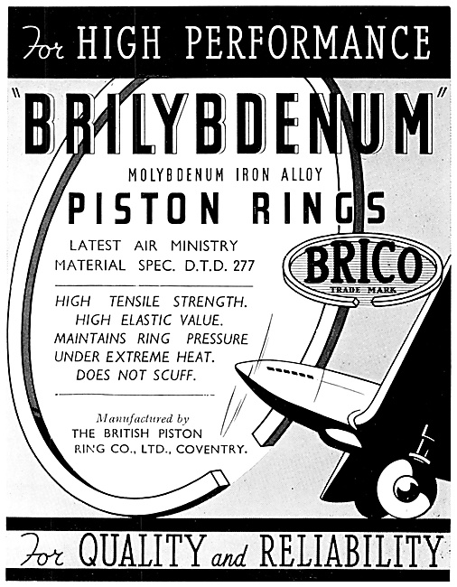 Brico Piston Rings - Brilybdenum                                 