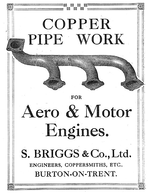 S.Briigs. Engineers & Coppersmiths. Burton-On-Trent              